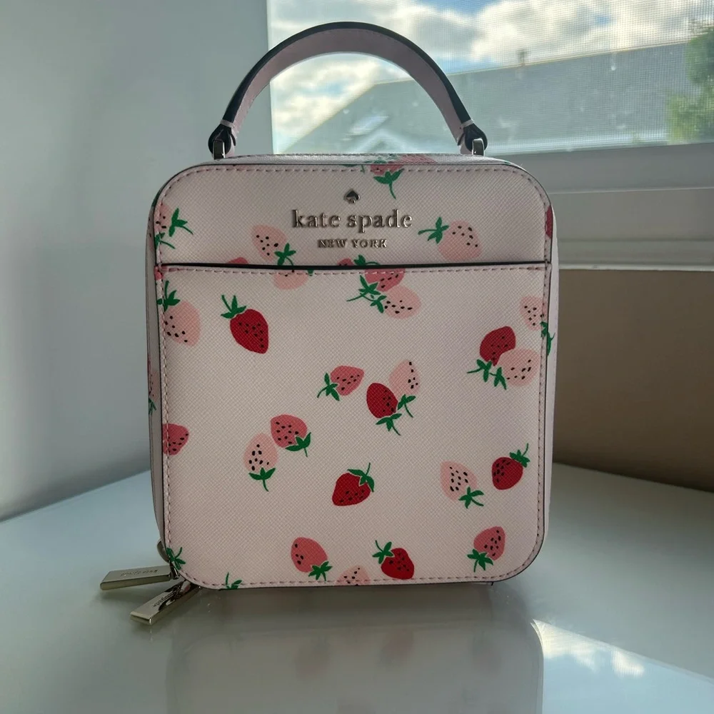Kate Spade Strawberry Pink Small Crossbody - Picture 3 of 15